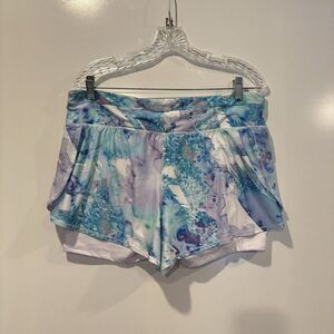 NWT RBX Spring Avalanche Mesh Compression Running Shorts Womens Large (1725)